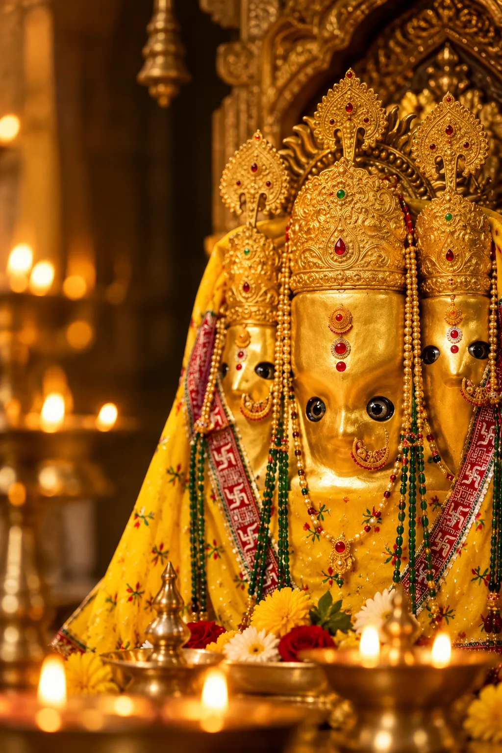 माँ बगलामुखी की प्रतिमा, नलखेड़ा, आगर-मालवा, मध्य प्रदेश
